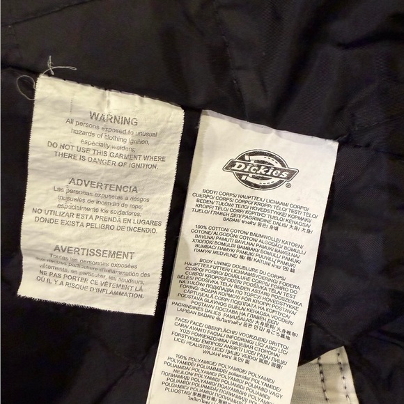 Dickies Insulated Coveralls Blue Canvas Men’s Size Medium Workwear - Picture 9 of 10